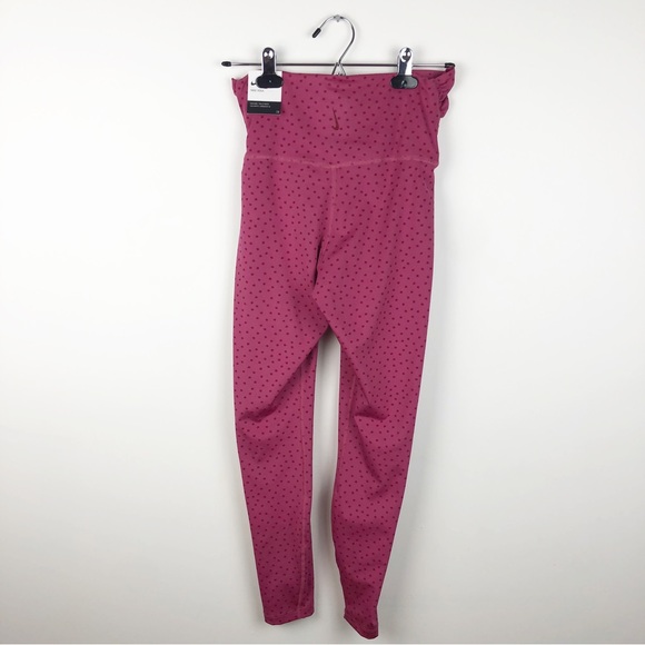Nike Yoga Pink Dots 7/8 Leggings High Rise New Size S - Picture 13 of 14